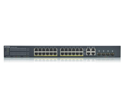 Switch Zyxel 28p GS1920-24HPv2 (24x100/1000Mbit 4xRJ-45/SFP)PoE